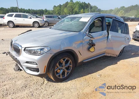 2020 BMW X3 Sdrive30I z USA, uszkodzony, nr VIN 5UXTY3C07L9B78699